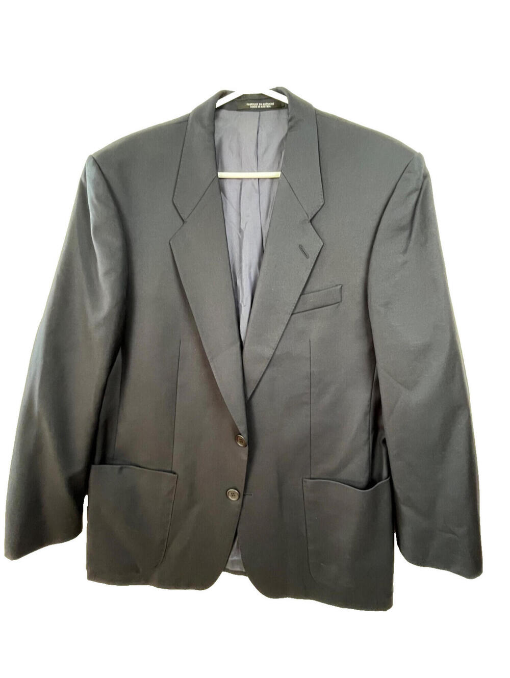 Vitale Barberis Canonico Wool Blazer 42R 52 Navy Baumler Mens Jacket AS IS
